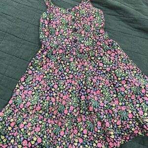Cherokee Floral Kids Dress - Pink and Green